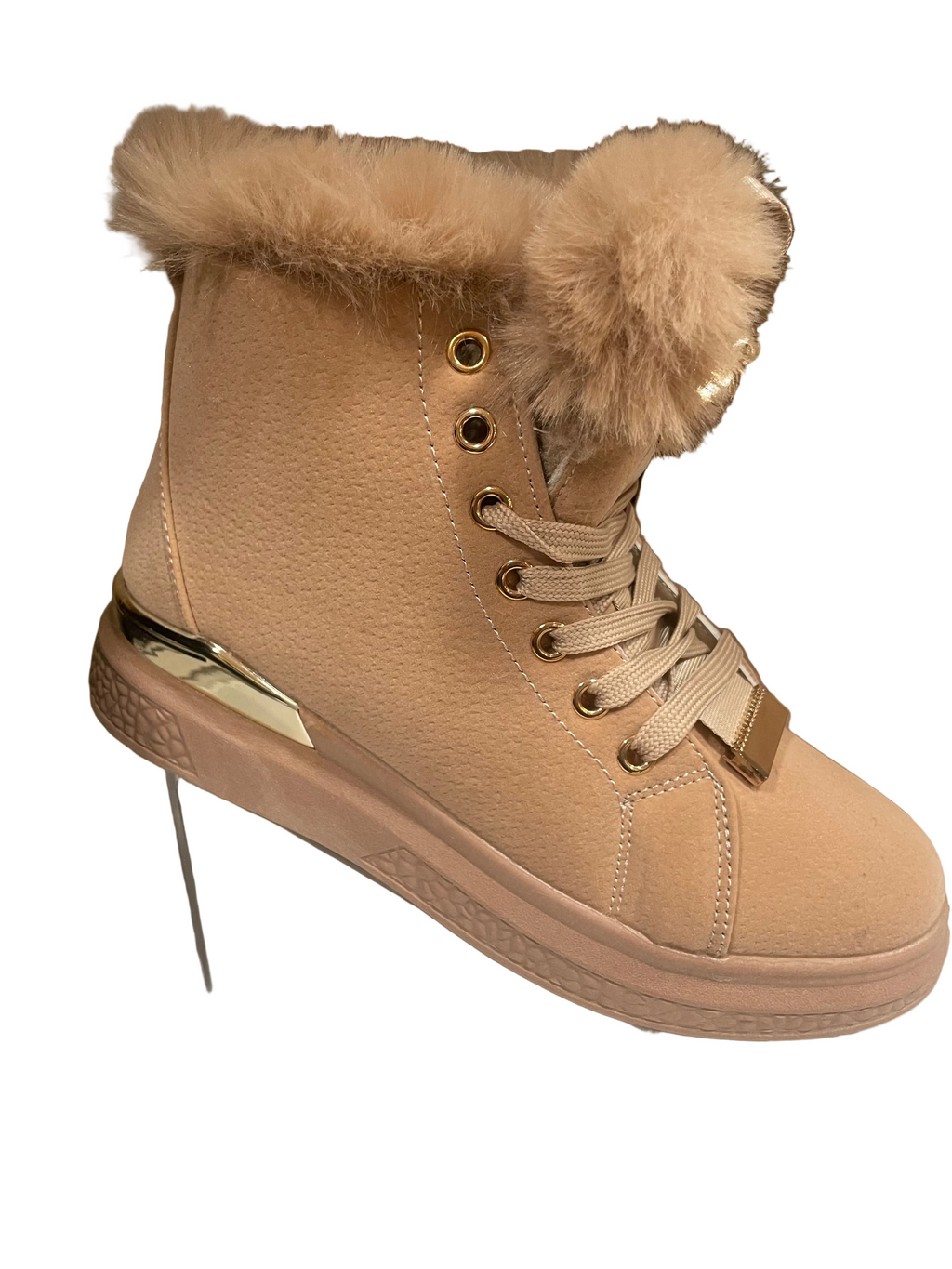 Botas preciosas con forro de pelo sintético