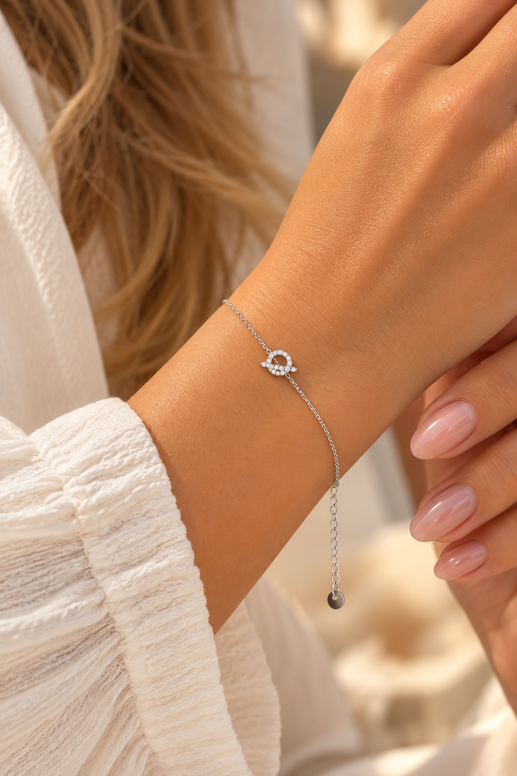 Pulsera Círculo Brillante Acero
