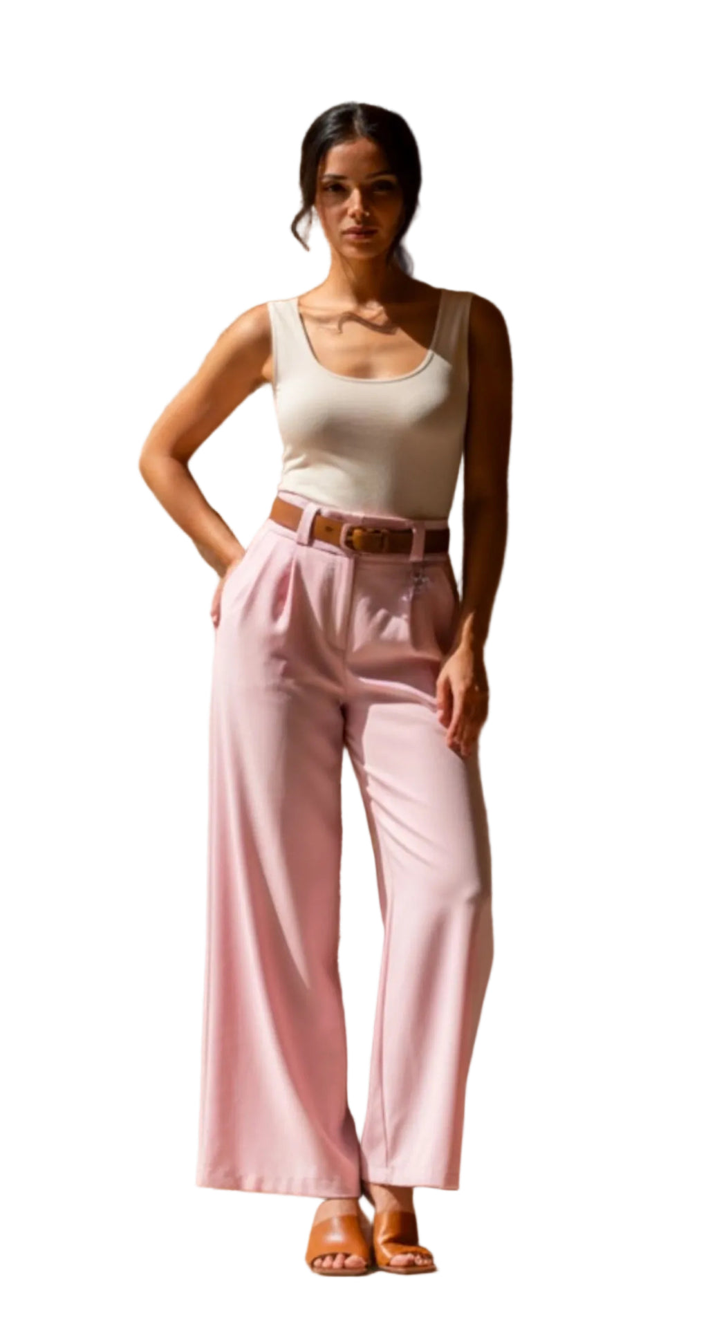 Pantalon con cinturón
