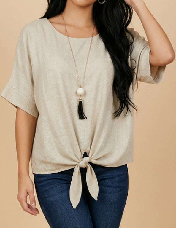 Camiseta manga corto ligera con collar