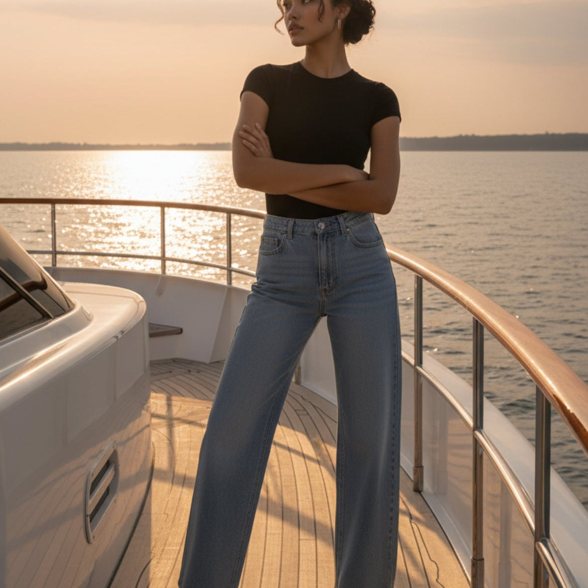 Wide leg Jeans, super comodo