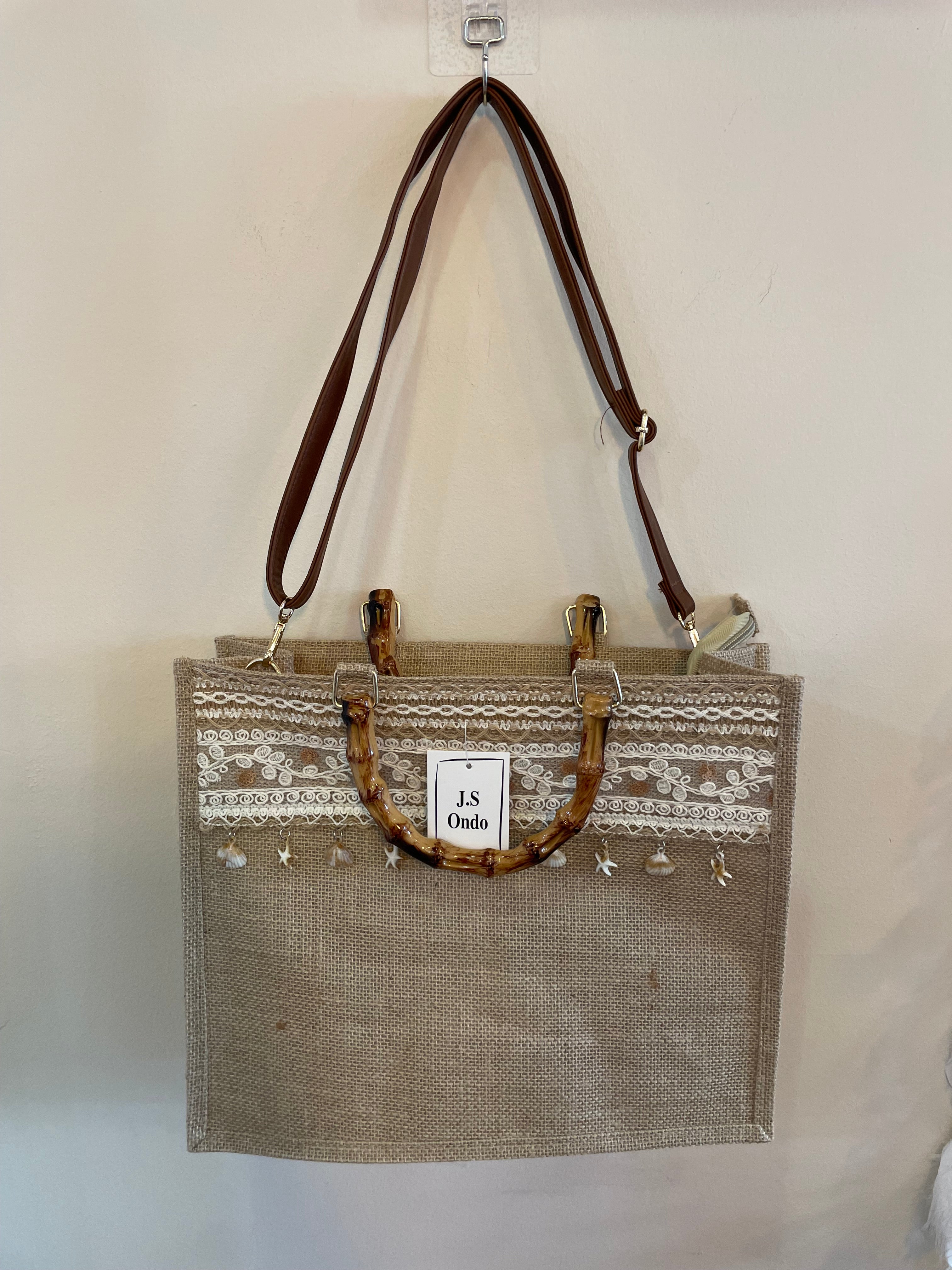 Bolso de Yute Bordado