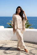 Blusa Bordada de Estilo Bohemio