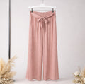 Pantalón Fluido con Cintura Elástica y Lazo