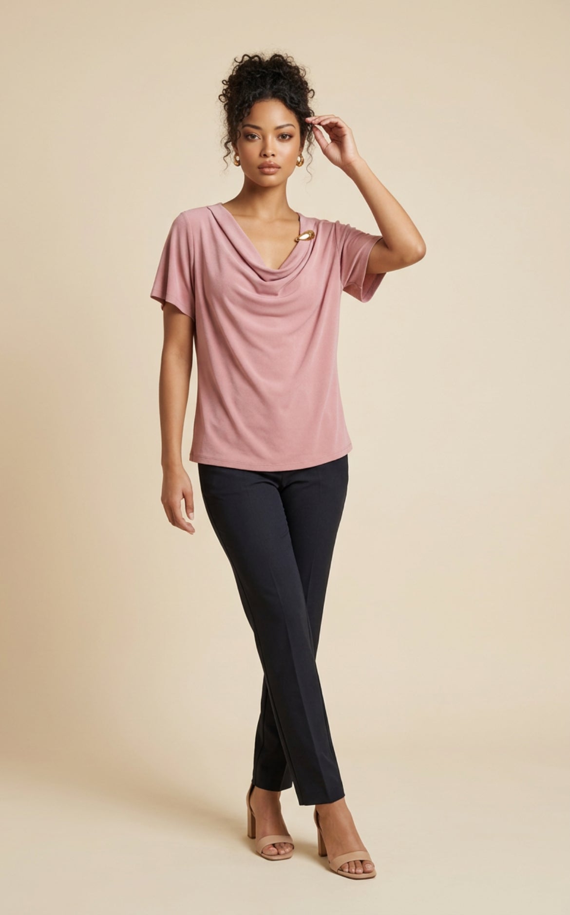 Camiseta elegante con brocha.