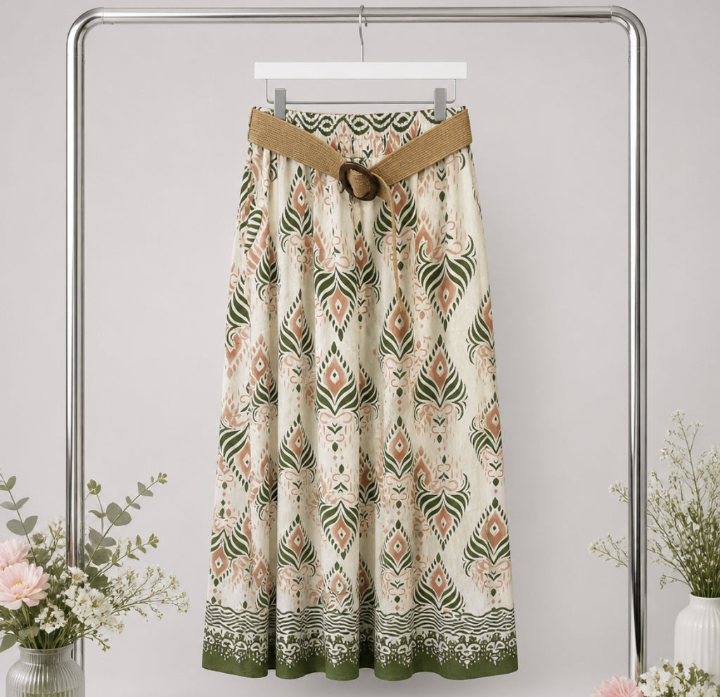 Pantalón Palazzo Estampado Boho