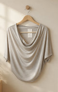 Camiseta de Escote Drapeado