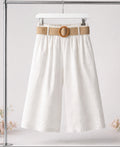 Pantalón Culotte Fluido con Cinturón