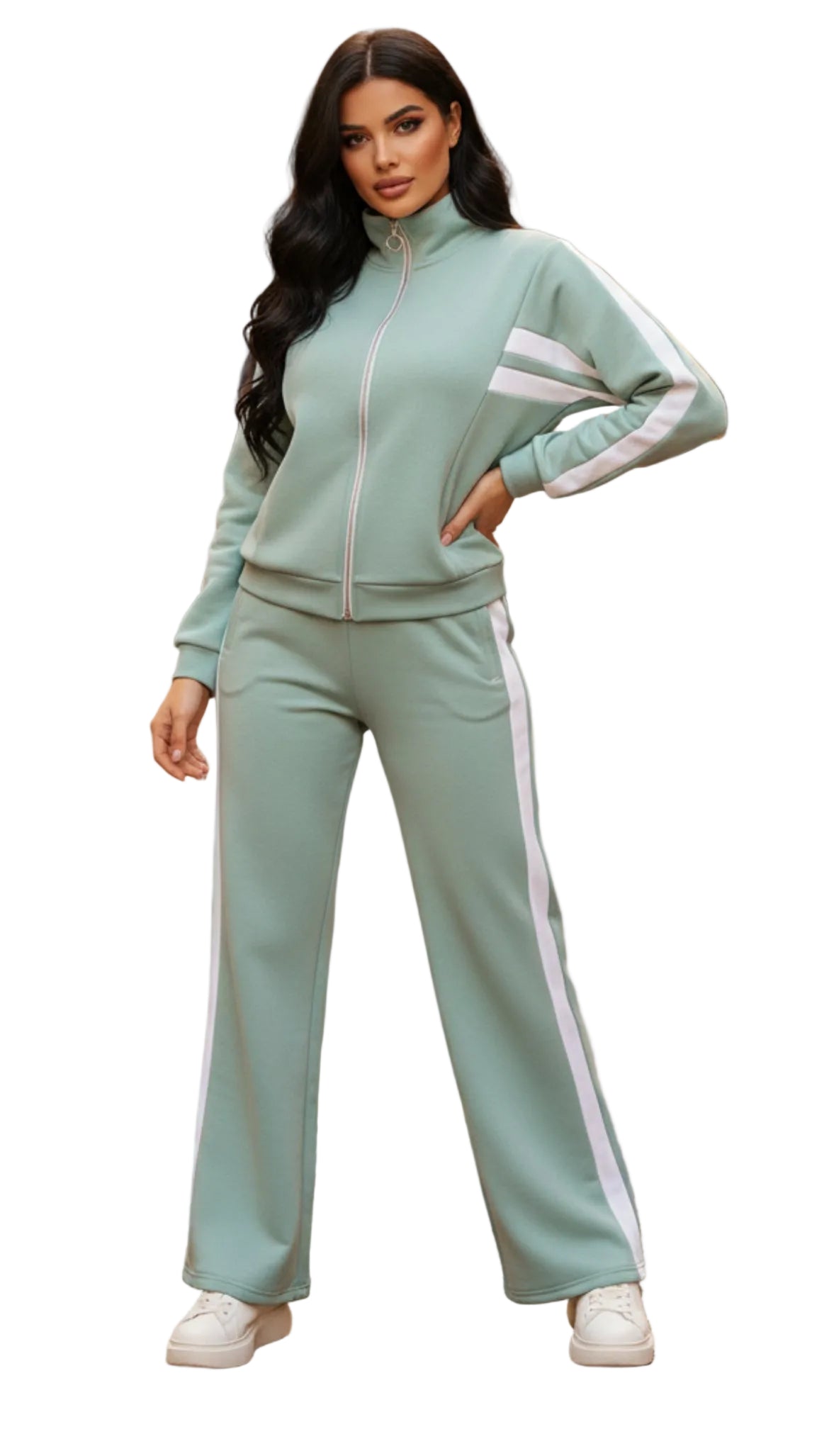 Conjunto con  2 rayas.