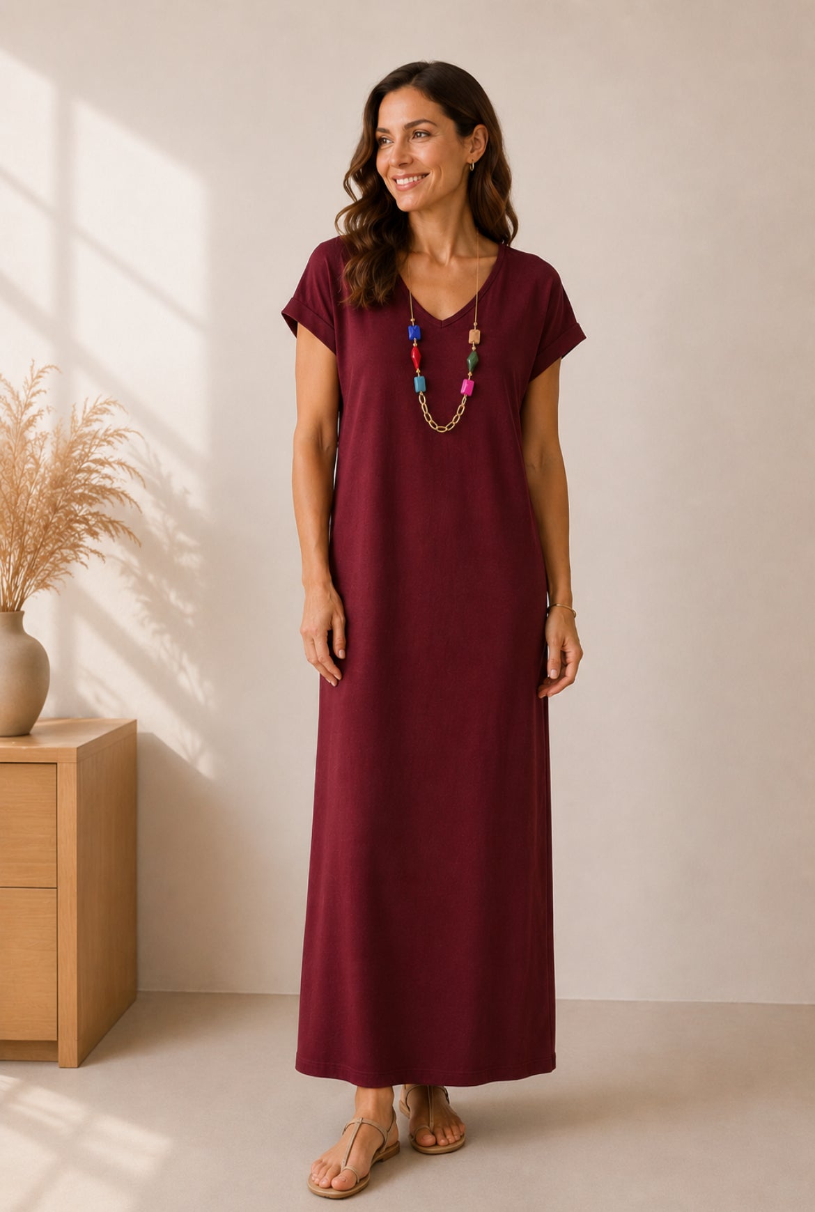 Vestido largo de talla grande