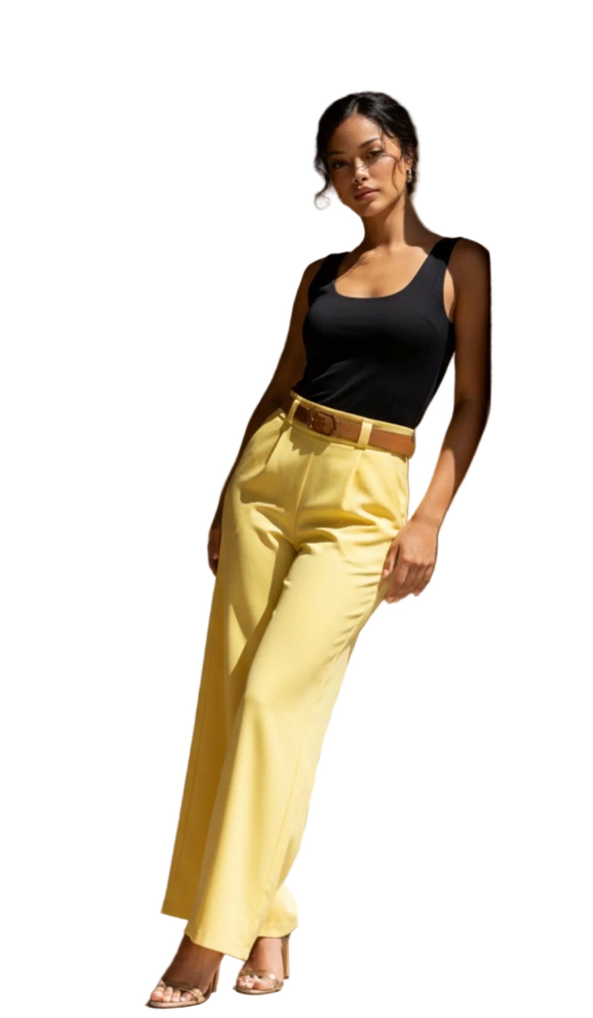 Pantalon con cinturón