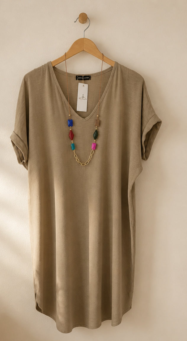 Vestido largo de talla grande