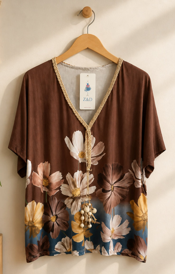 Blusa Floral Elegance