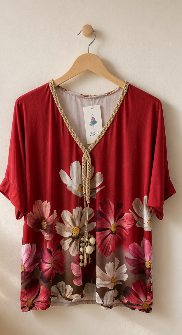 Blusa Floral Elegance