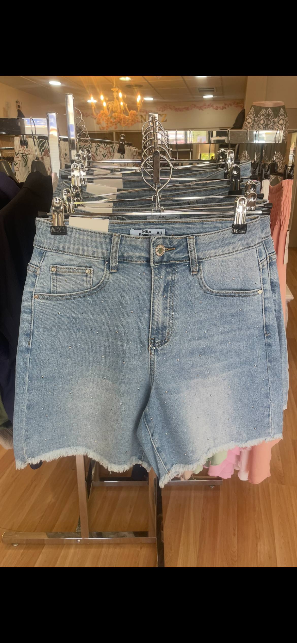 Short Denim con Brillos – Efecto Glam