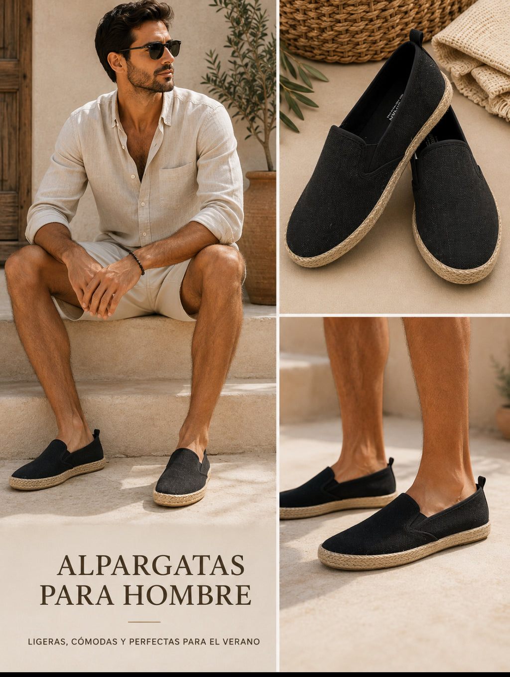 Alpargatas negro