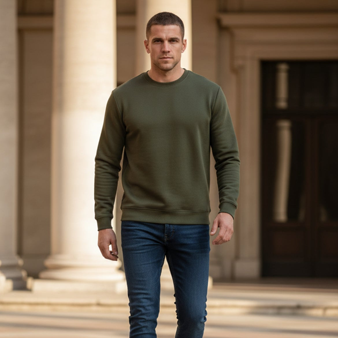 Sudadera con pelito, calentito.