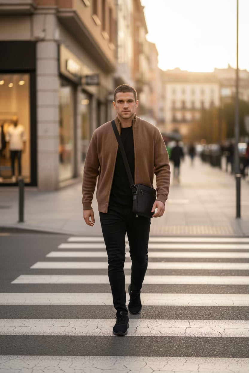 Cárdigan con forro cálido