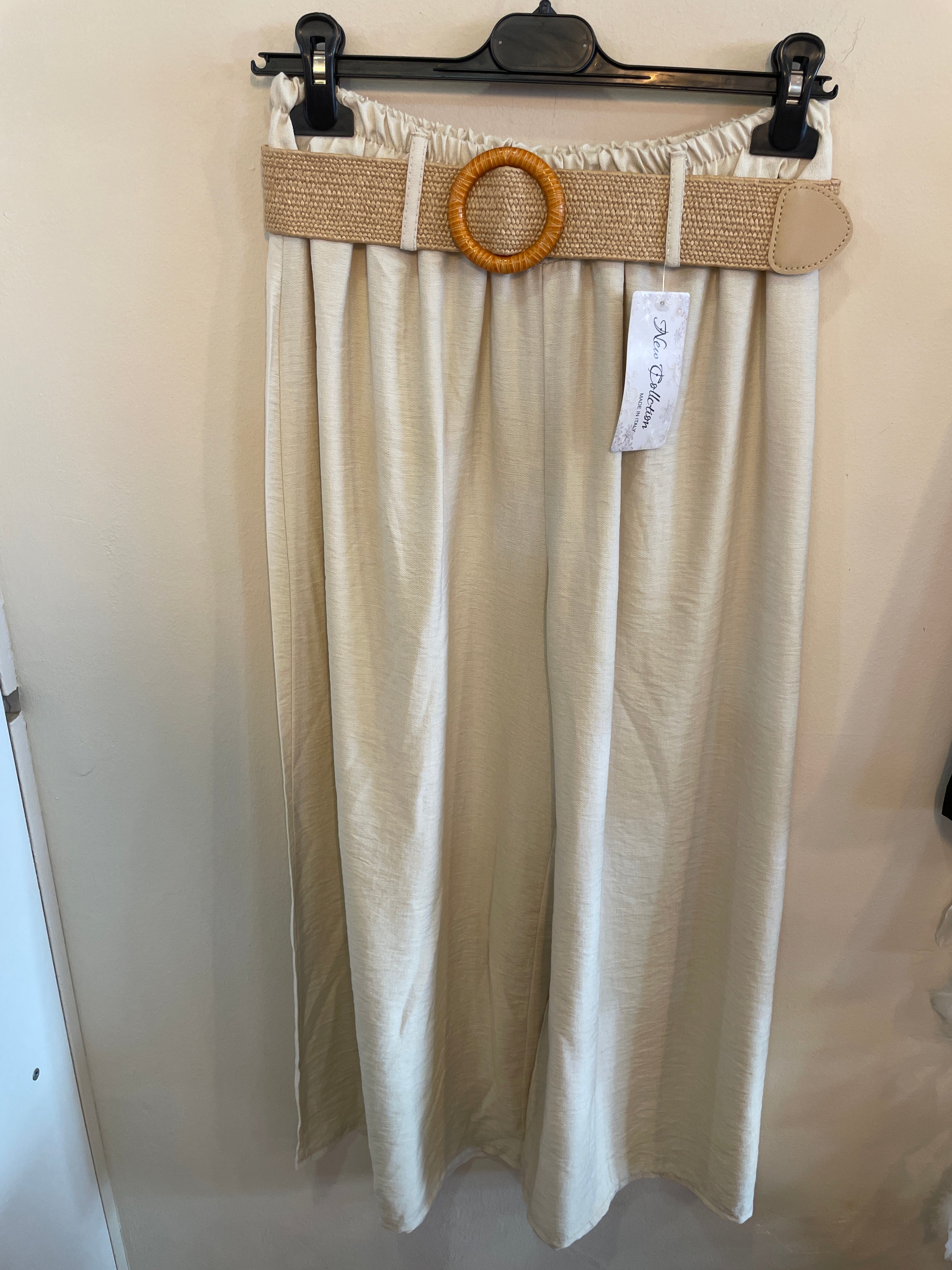 Pantalón Culotte Fluido con Cinturón