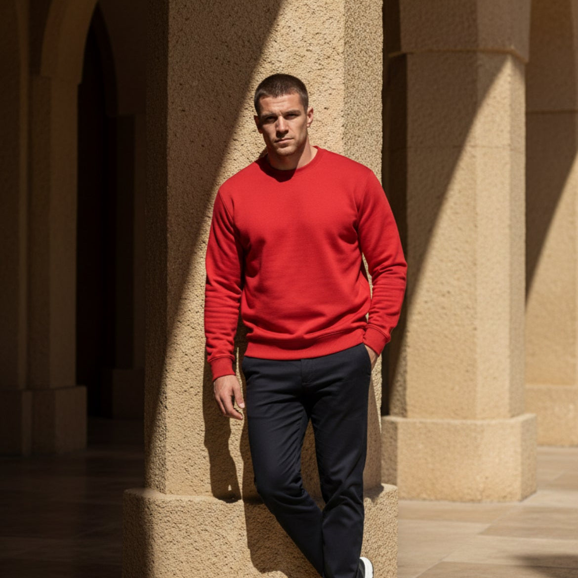 Sudadera con pelito, calentito.