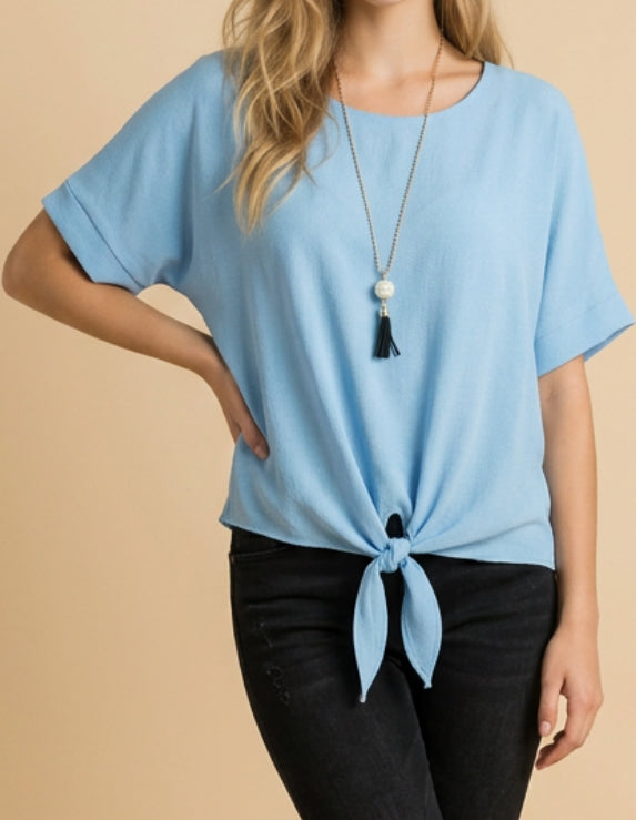 Camiseta manga corto ligera con collar