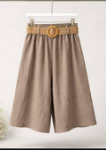Pantalón Culotte Fluido con Cinturón
