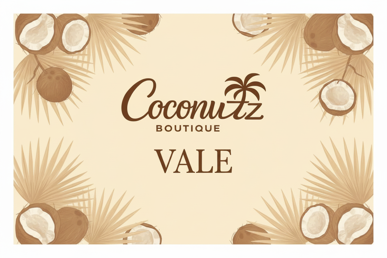 Coconutz Boutique Vale - beige palmbladeren